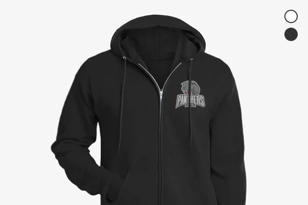 Sudaderas con cremallera bordadas