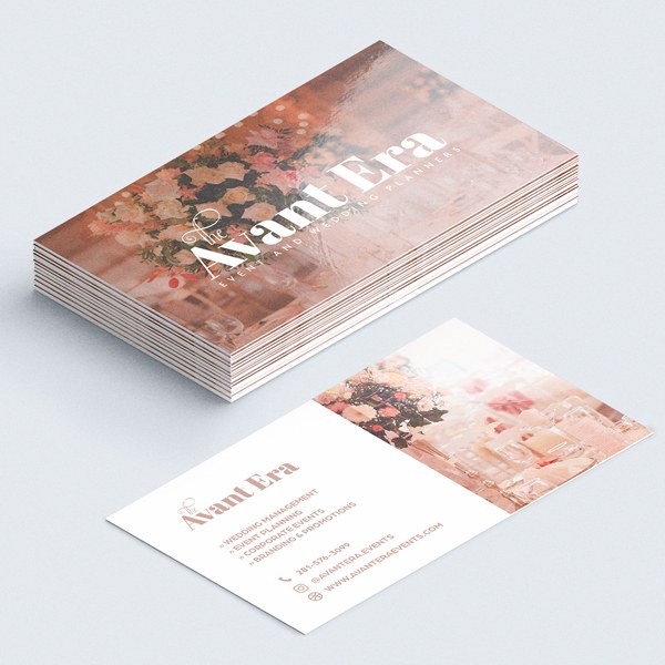 Tarjetas de visita brillantes