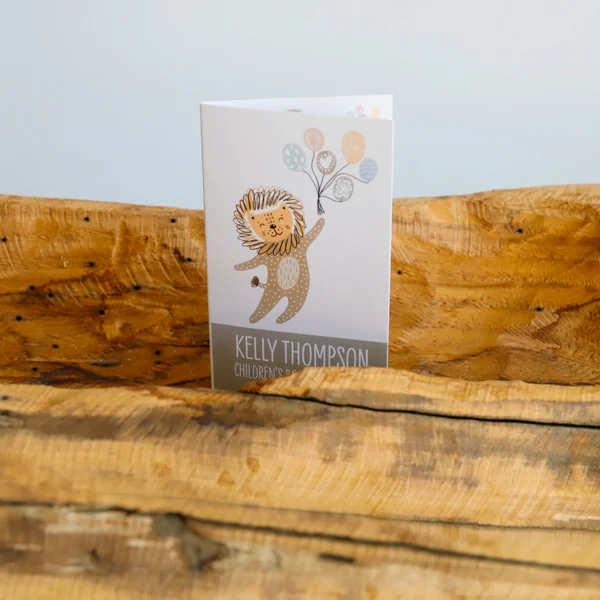 Tarjetas de visita plegadas