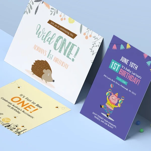 Invitaciones del primer cumpleaños