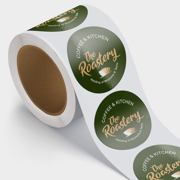 2.5" Etiqueta circular en rollo