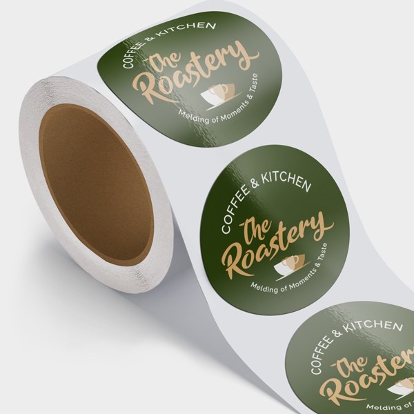 3" Etiqueta circular en rollo