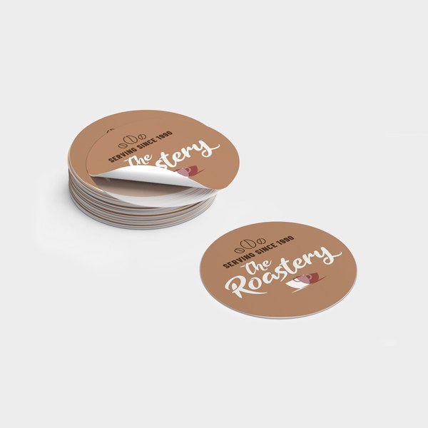 2" Pegatinas circulares