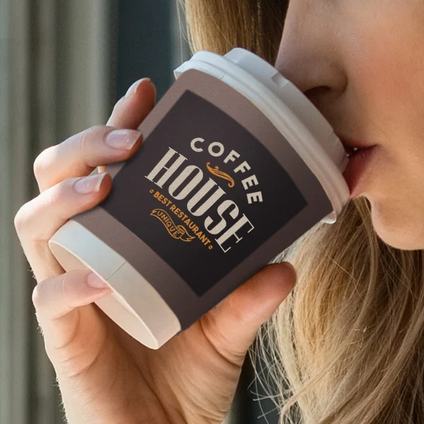 Etiquetas para vasos de café